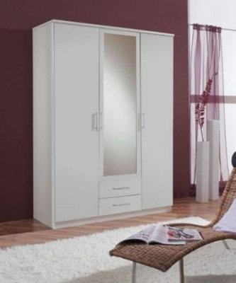 Venice Alpine White 3d 2drw Wardrobe