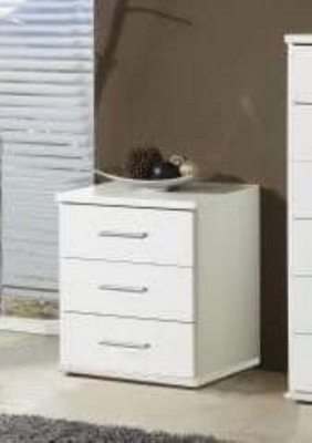 Venice Alpine White Bedside Chest Of Drawers