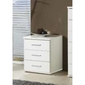 Venice Alpine White Bedside Chest Of Drawers