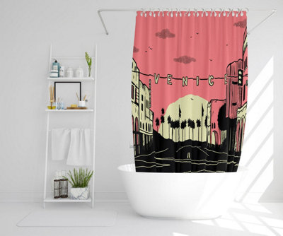 Venice Cali Sunset (Shower Curtain) / Default Title Price Comparisons | Compare The Build