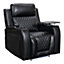 Venice Series One Electric Recliner Chair & Cinema Seat in Black Leather Aire