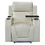 Venice Series One Electric Recliner Chair & Cinema Seat in Cream Leather Aire