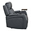 Venice Series One Electric Recliner Chair & Cinema Seat in Grey Leather Aire