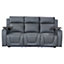 Venice Series Two 3 2 Electric Cinema Recliner Sofa Set in Grey Leather Aire