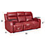 Venice Series Two 3+2 Smart Electric Recliner Cinema Sofa Set in Red Leather Aire