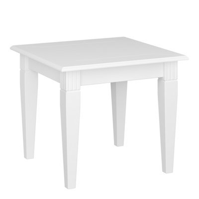 Venice Single Side Table, Pure white