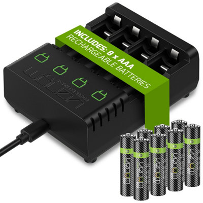 Venom Battery Charging Dock plus 8 x AAA 800mAh Rechargeable Batteries