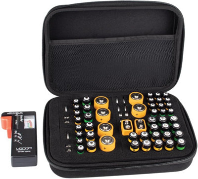 Venom Battery Organiser Storage Case with Charge Tester