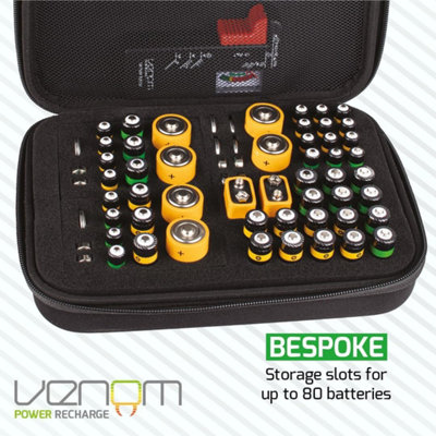 Venom Battery Storage Case with Charge Tester
