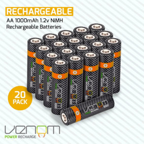 Venom Rechargeable AA Batteries (20-Pack)