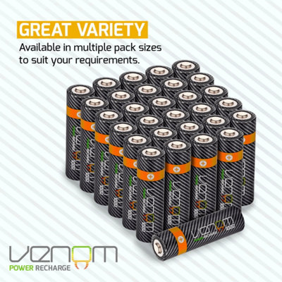 Venom Rechargeable AA Batteries (30-Pack)