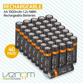 Venom Rechargeable AA Batteries (40-Pack)