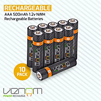 Venom Rechargeable AAA Batteries (10-Pack)