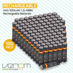 Venom Rechargeable AAA Batteries (100-Pack)
