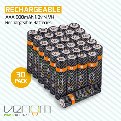 Venom Rechargeable AAA Batteries (30-Pack)