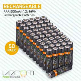 Venom Rechargeable AAA Batteries (50-Pack)