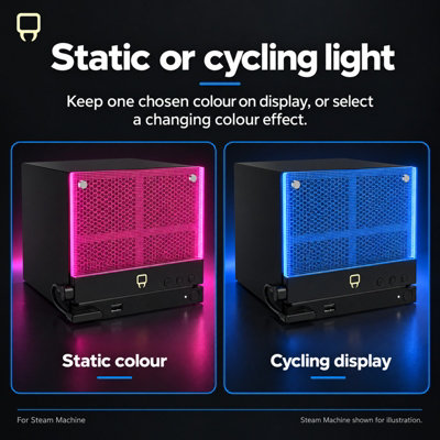 Venom Steam Machine Colour Change LED Face Plate with Magnetic Attachment