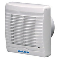 Vent Axia 251410 VA100XT Axial Extractor Fan with Automatic Shutter 100mm / 4 Inch (Timer Model)