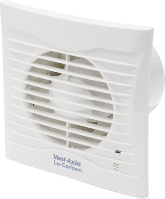 Vent Axia 441626 100HT Lo Carbon Silhouette Extractor Fan with Humidistat & Timer 4 Inch / 100mm