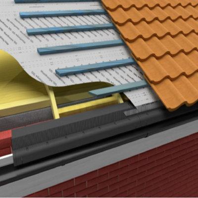 Vented Eaves Protector Support Tray with Comb Protection L(1m) - 10 Pack - 3