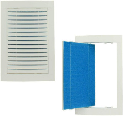Ventilation Access Panel 400mm x 400mm with Filter Plastic - 4