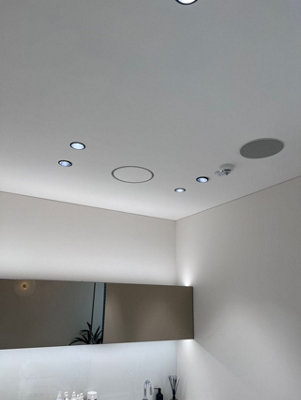 Ventmann Circular Frameless Gypsum Ceiling Diffuser 1 Slot, 125mm ...