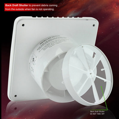 VENTS 100-SILENTA 100 Silent A Bathroom Extractor Fan Energy Saving and Quiet (PIR Detector & Timer) - 4