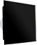 VENTS-CRYSTALIS 100 Black H 100 mm Glass Front Bathroom Extractor Fan with Timer