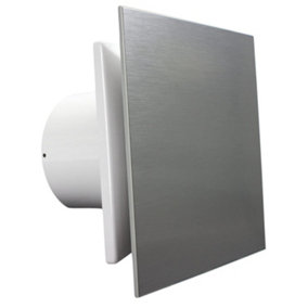 VENTS NAZAIR 100 mm Modern Bathroom Extractor Fan with Timer Quiet Ceiling & Wall Mounted
