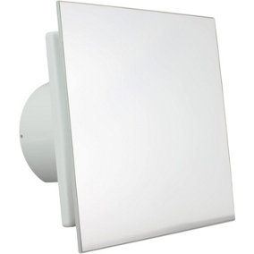 VENTS NAZAIR Chrome 100 mm 4 inch Luxury Designer Bathroom Fan with Humidity Sensor Quiet Powerful