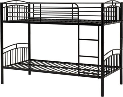 Ventura 3 Feet Bunk Bed - L101 x W201 x H154 cm - Black