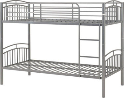 Ventura 3ft Bunk Bed in Silver Finish Can Be Used As Two Beds