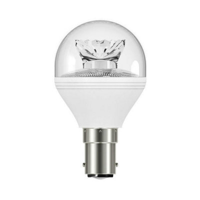 Venture DOM157 LED Light Bulb Clear Golf Ball SBC / B15 230 Volt 2700K Non Dimmable 5.9 Watt