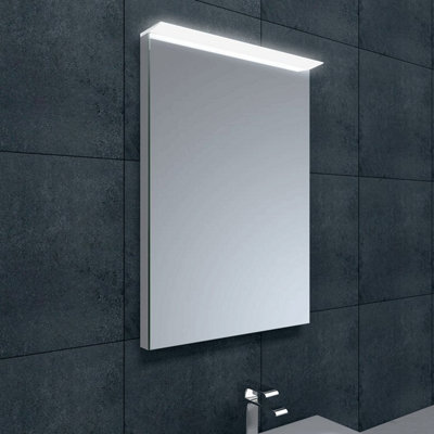 Venture LED Illuminated Bathroom Mirror with Demister & Shaver Socket, (H)715mm (W)400mm