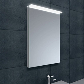 Venture LED Illuminated Bathroom Mirror with Demister & Shaver Socket, (H)715mm (W)400mm