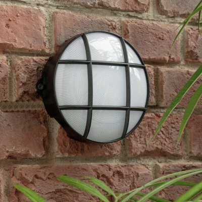 VENUS - CGC Round Large Monochrome Grid LED Outdoor Wall Light