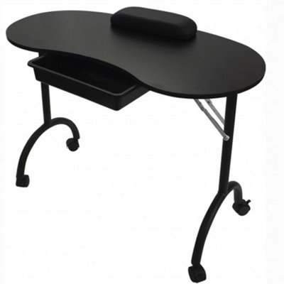 Venus Manicure Nail Technician Portable Beauty Table - Black