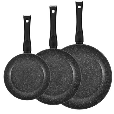 Venus Set of 3 Forged Aluminium Induction Frying Pan Non-stick 