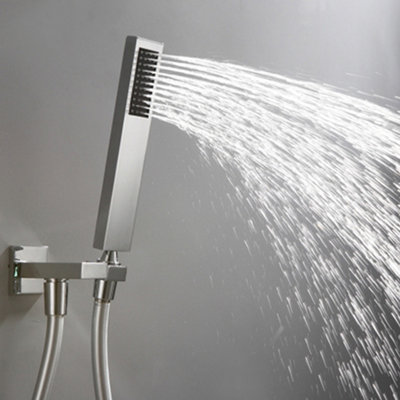 Venus Square Handset and Holder With Built In Wall Outlet