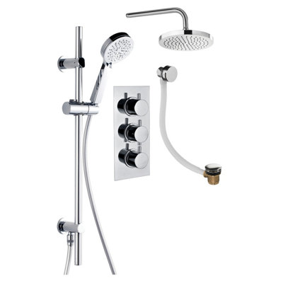 Venus Triple Outlet Concealed Valve with Round Shower Head