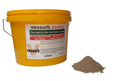Veosorb Soakup 7 Litre Tub - Oil Absorbent Granules - 100% Bio-Organic ...
