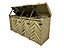 VerdiBin wheelie bin storage unit, Quadruple,