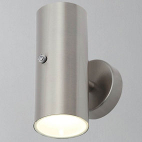 VERITY - CGC Stainless Steel LED Outdoor Wall Spotlight With Photocell Sensor