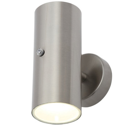 VERITY - CGC Stainless Steel LED Outdoor Wall Spotlight With Photocell Sensor