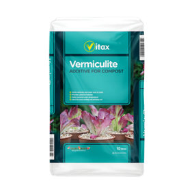 Vermiculite Compost Additive Vitax Lightweight Water Retainer 10L Bag