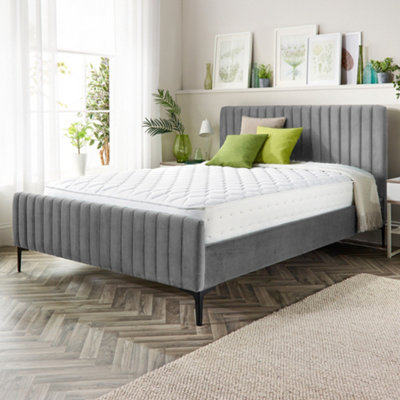 Vermont Grey Bed Frame, Size Double