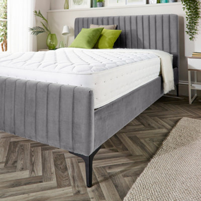 Vermont Grey Bed Frame, Size Double