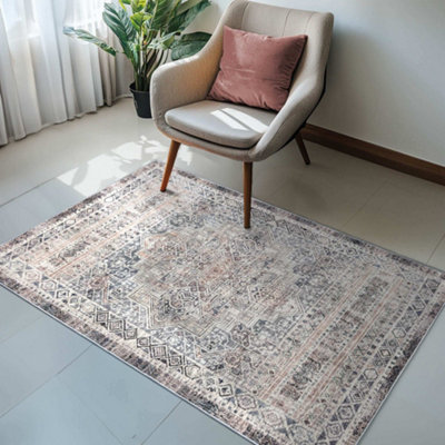 Vernal Bruna Machine washable Area Rug for Living Room, Bedroom, Dining ...