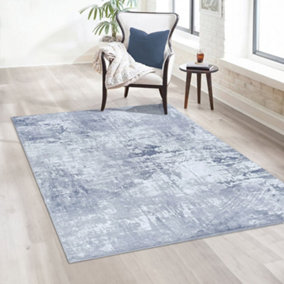 Vernal Elata Machine Washable Rug for Living Room, Bedroom, Dining Room, Grey, 120 cm X 180 cm