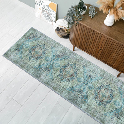 Vernal Spencer Machine Washable Rug for Living Room, Bedroom, Dining ...